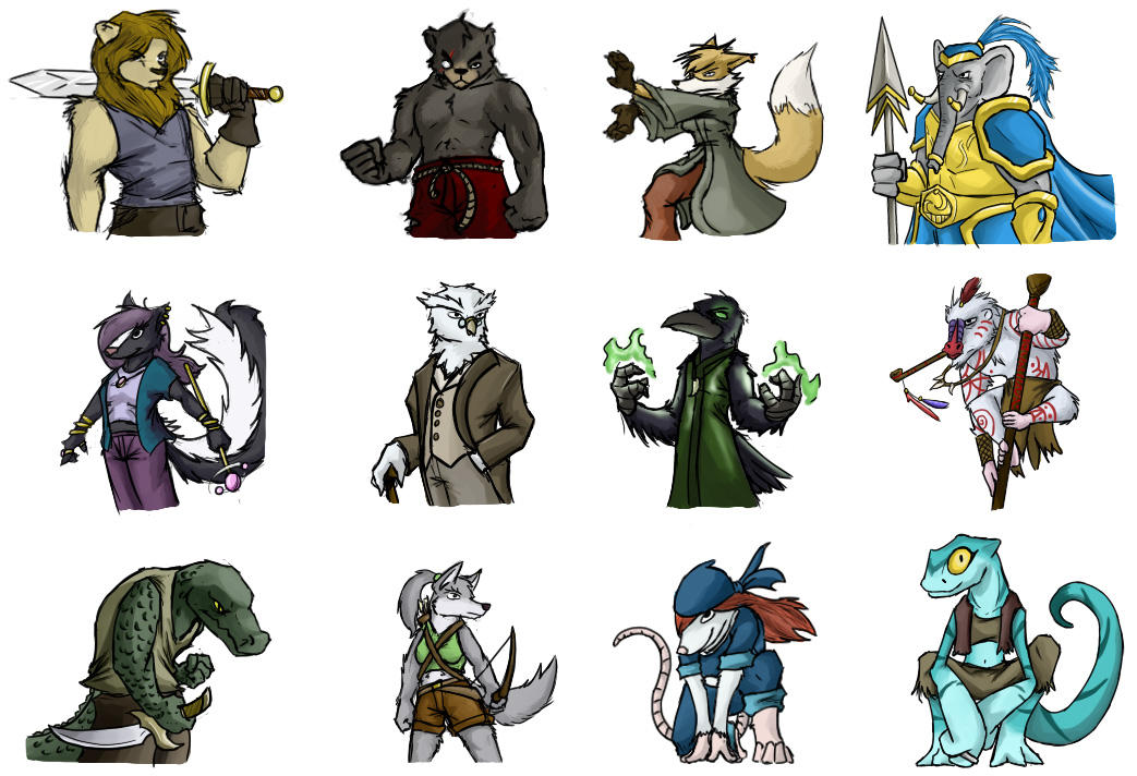 Card game Characters -in color by Dsurion on DeviantArt
