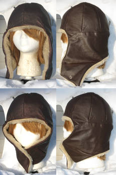 Leather Avaitor Hat