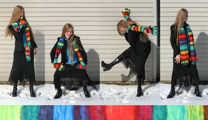 Rainbow Glove Scarf of Awesome