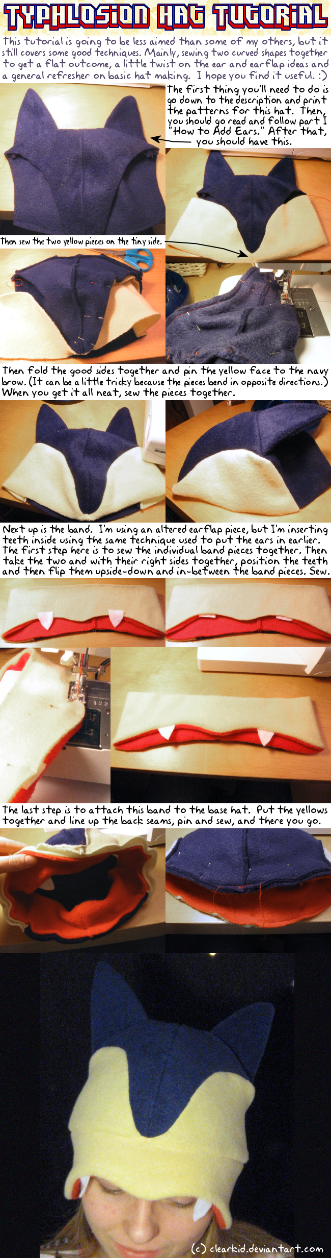 Typhlosion Hat Tutorial