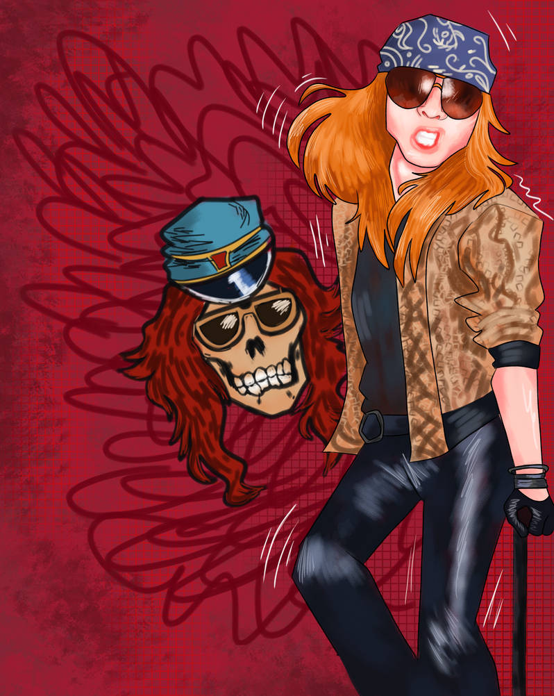 Axlhart Deviantart Axl Rose (fanart) by nattykazoo on DeviantArt