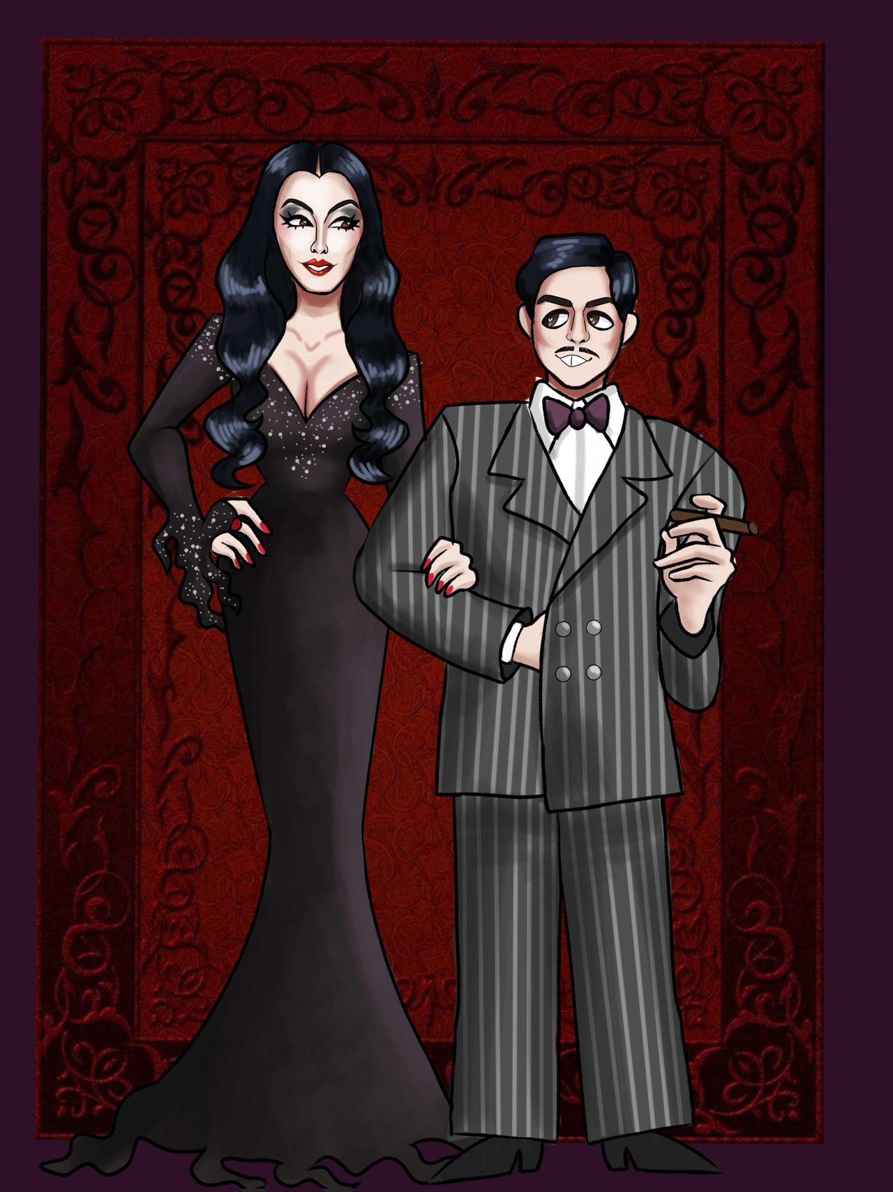 Morticia And Gomez fanart By Nattykazoo On DeviantArt morticia-and-gomez-fanart-by-nattykazoo-on-deviantart