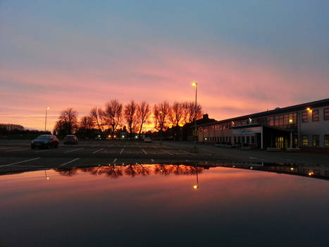 Sunset at the Defence Academy