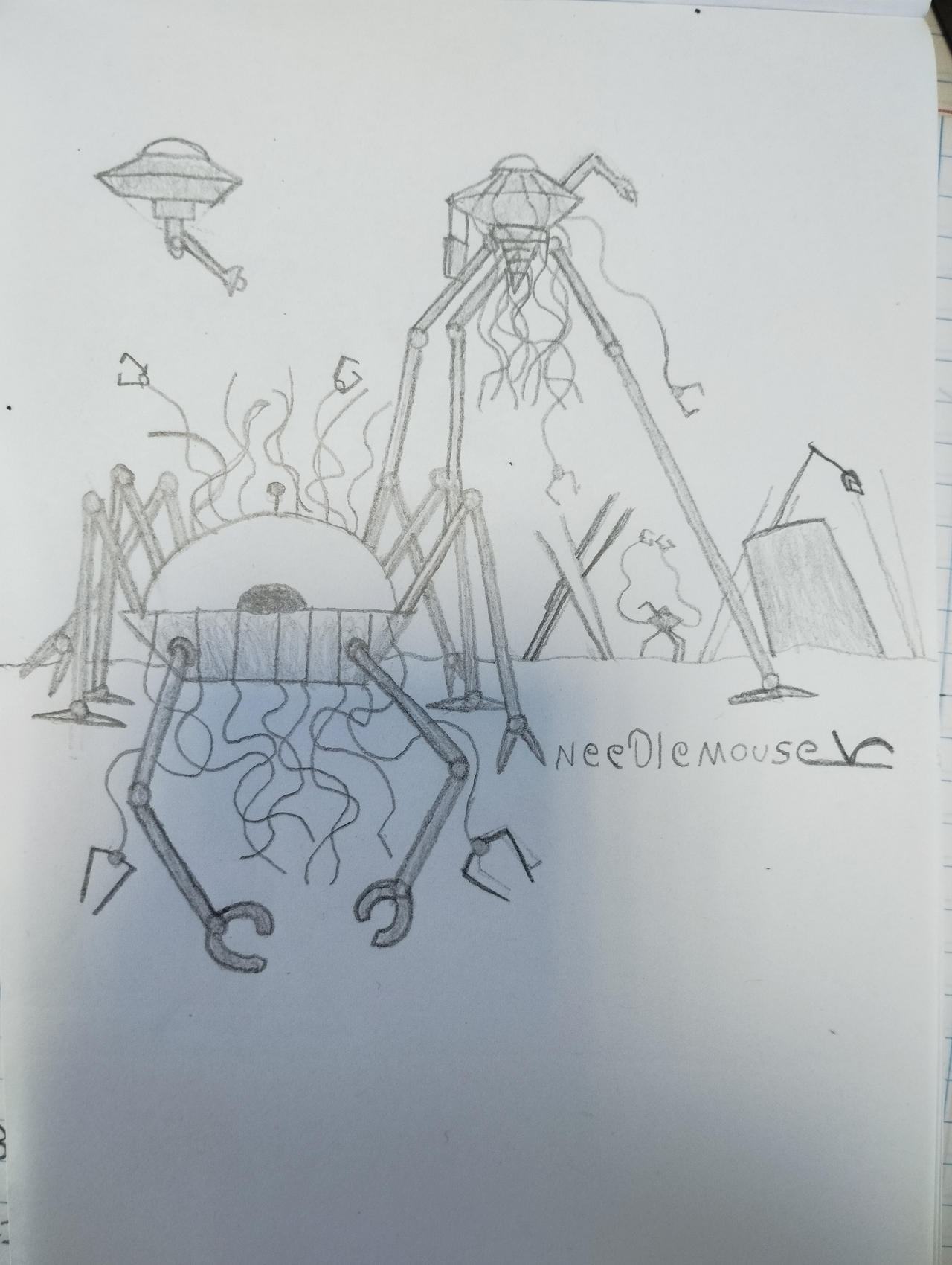 War of the worlds handling machine drawing 2 by NeedlemouseStudio on ...