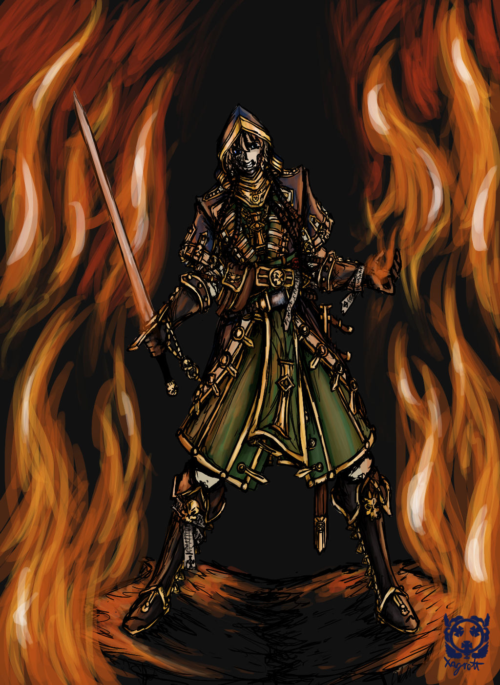 01.01.2025 wh40k Pyromancer by Xagrott on DeviantArt