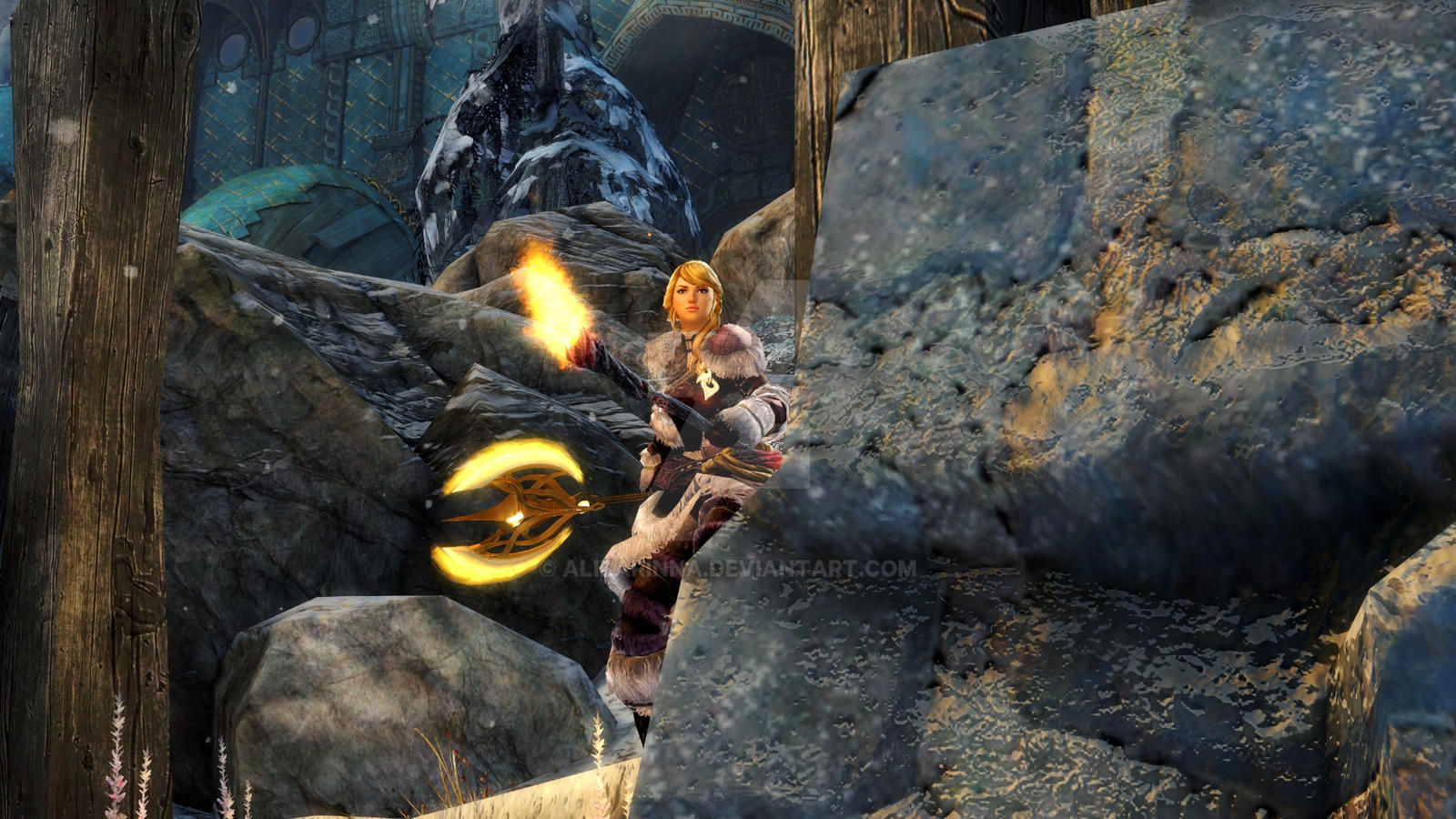 Dwarves ruins by Alizarinna on DeviantArt