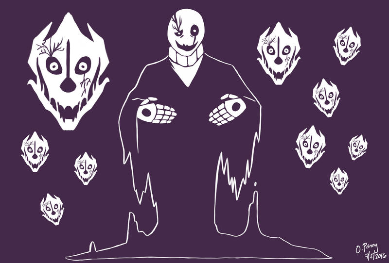 Ghaster Pi Gaster and his blasters by OrlyPep on DeviantArt