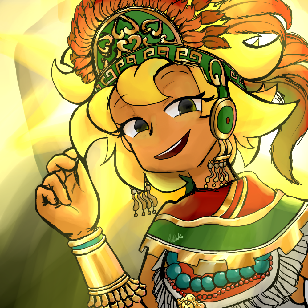 Aztec goddess by Hittako on DeviantArt