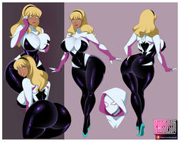 Gwen Stacy Character Sheet DCAU style