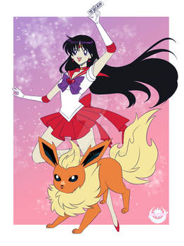 Sailor Mars and Flareon
