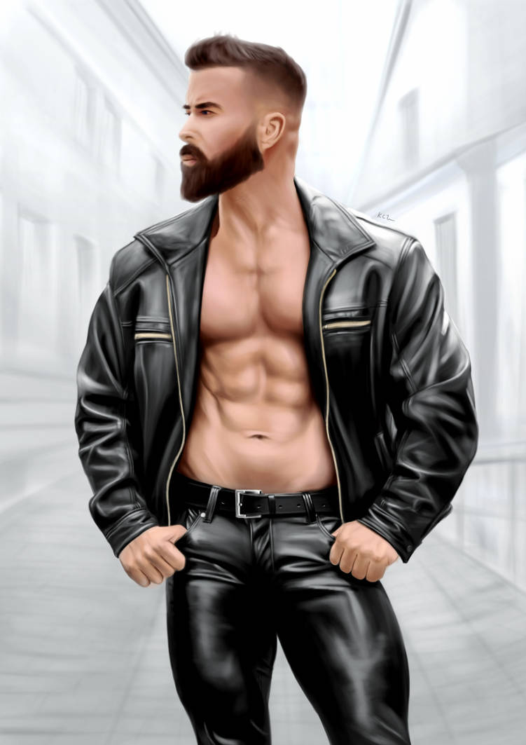 Body Ringed Man Deviantart Man In Leather by matthewkctan on DeviantArt