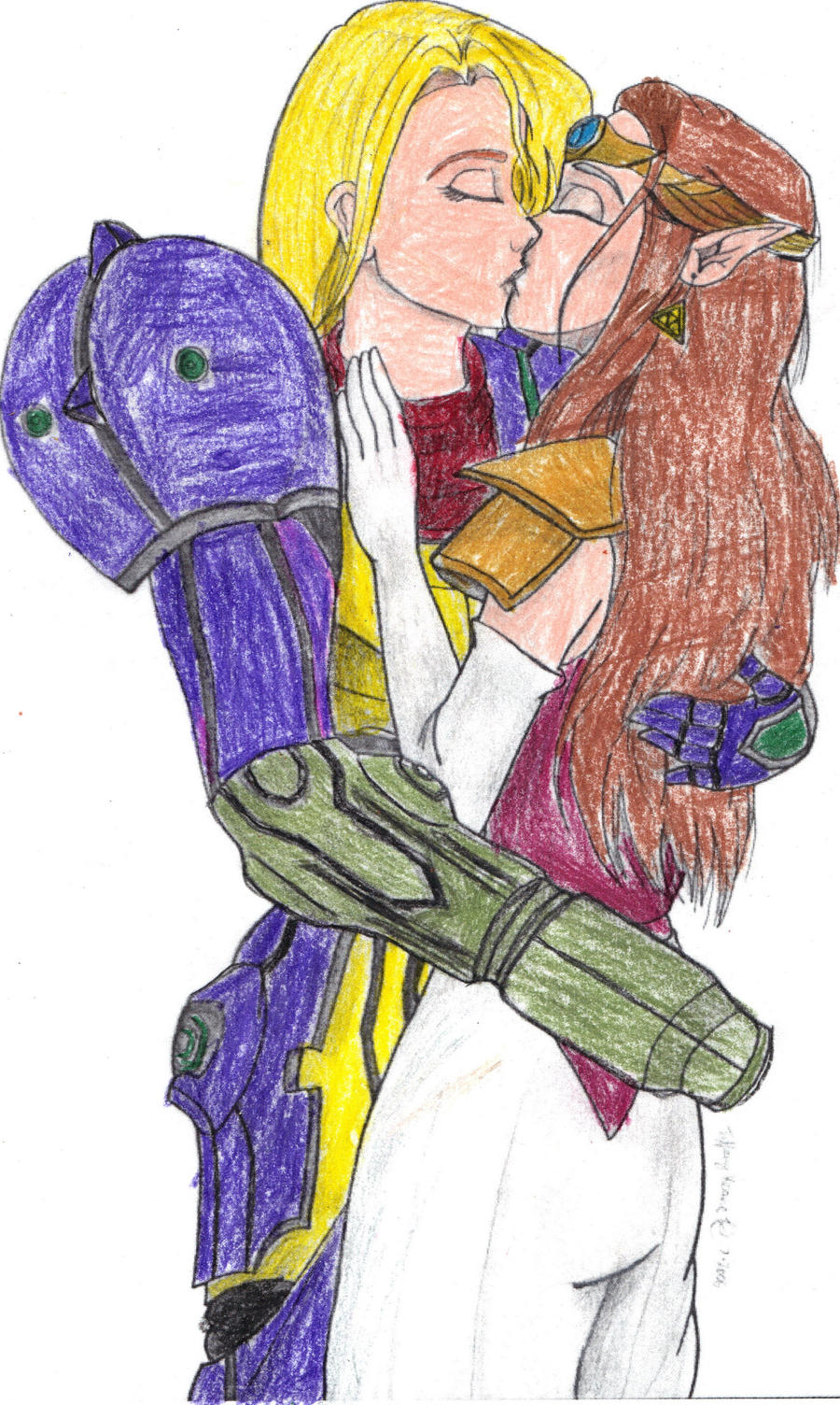 Samus and Zelda Yuri