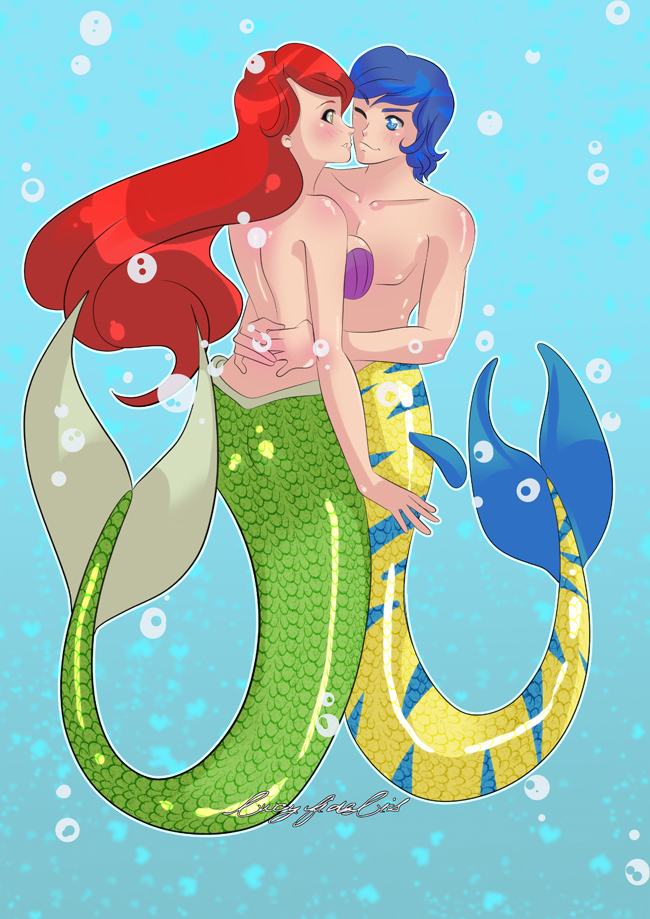 Ariel and Flounder : Together forever