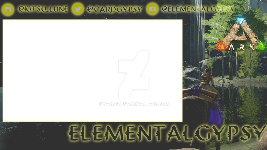 Ark Overlay Deviantart Ark Twitch Overlay by CardGypsy on DeviantArt