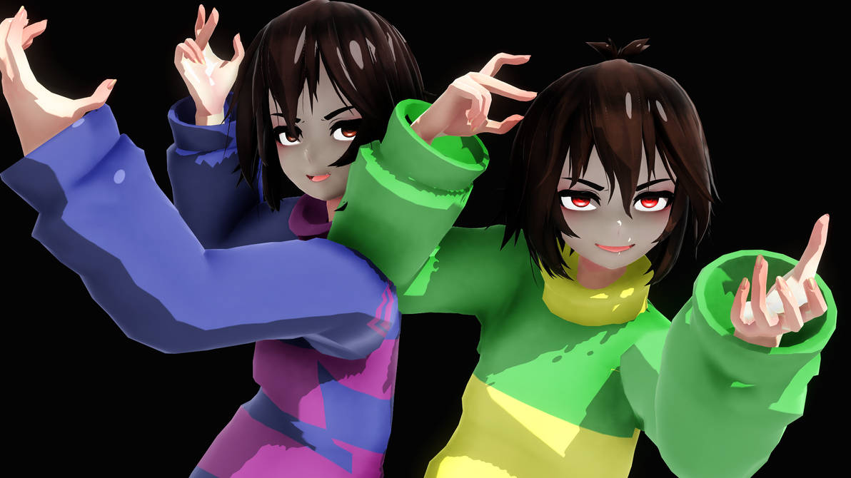Cs Chara TDA Chara Frisk Preview V7 by TenmaTH on DeviantArt