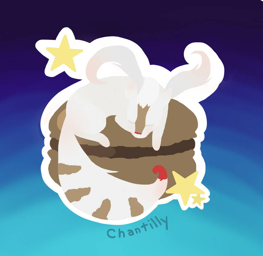 Chantilly on a Macaron