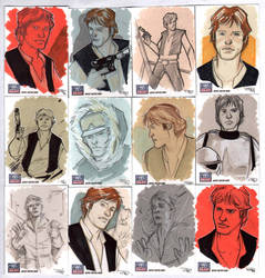 STAR WARS Sketchcards - Han Solo