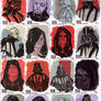 STAR WARS Sketchcards - Vader and Palpatine