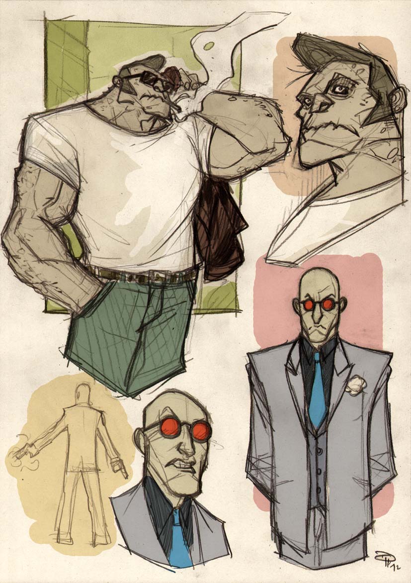 Killer Croc and Mr Freeze Rockabilly