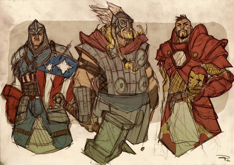 AVENGERS Fantasy Re-design 1 by DenisM79