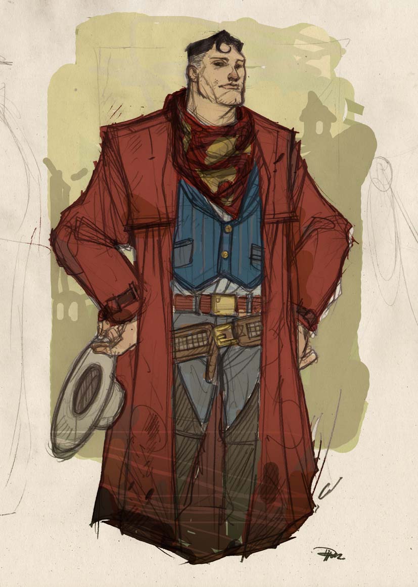 Justice League Western Re-Design - SUPERMAN