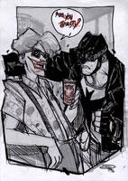 Batman and Joker - Rockabilly Universe
