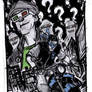 Nightwing and The Riddler - Rockabilly Universe