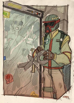 STAR WARS 80's High School - Boba imprisons Han