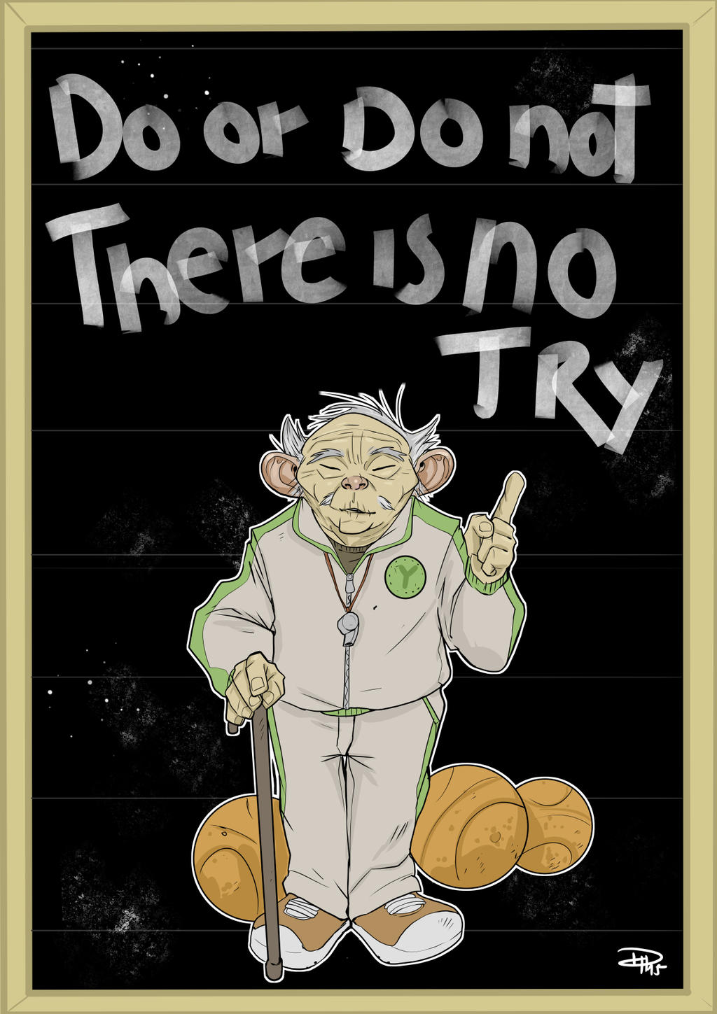 Star Wars 80s High School - Coach Yoda