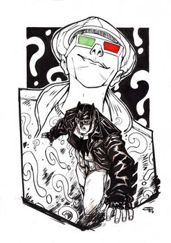 Rockabilly Batman VS The Riddler