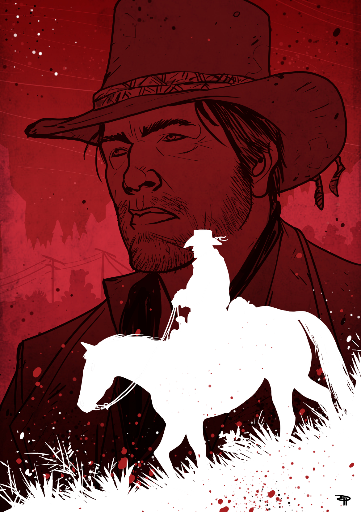 arthur morgan RDR2 fanart world tuberculosis day by Halimunali on