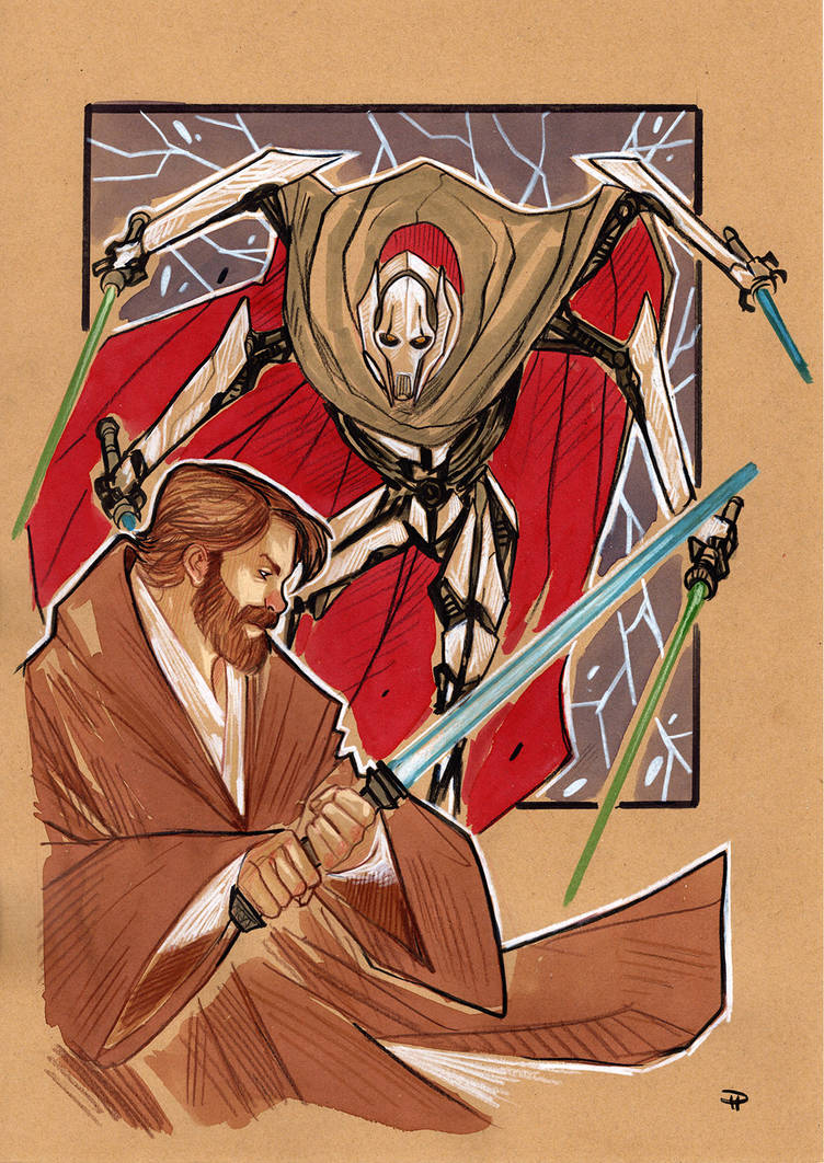 ObiWan VS Grievous by DenisM79 on DeviantArt