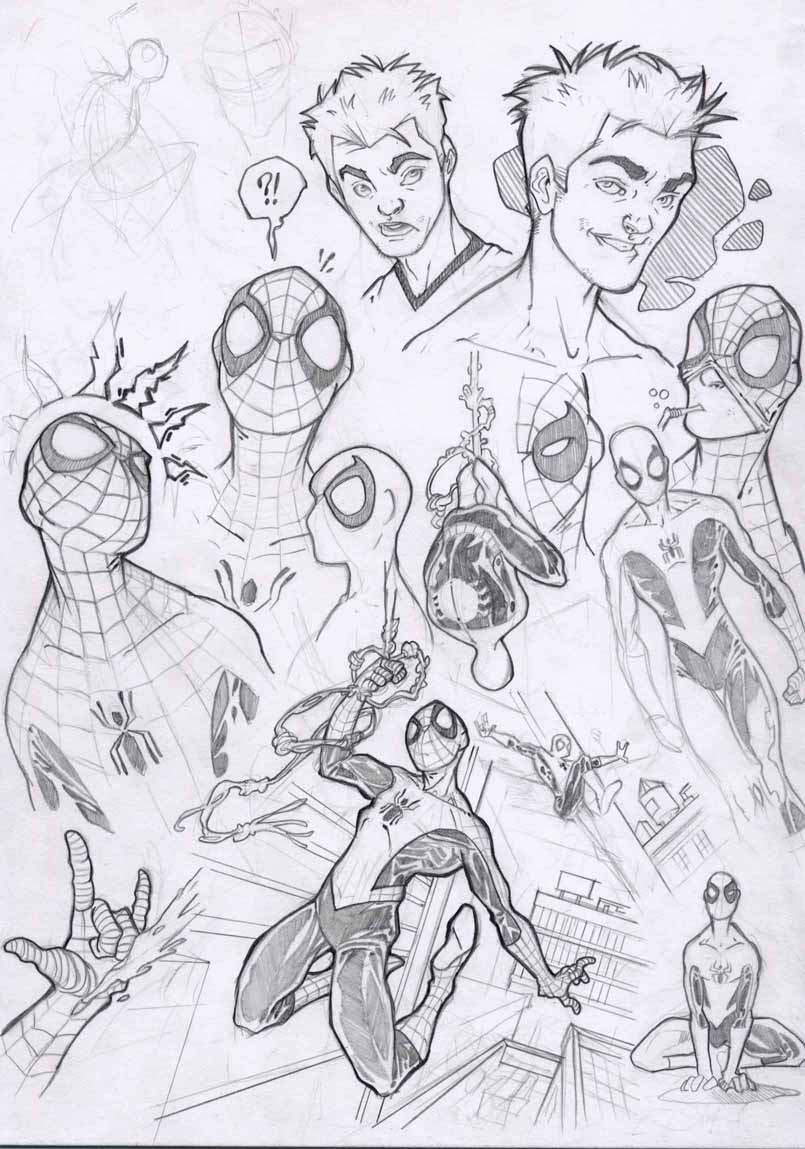 SpidermanSketches2-year2004