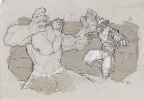Hulk vs Wolverine by DenisM79 on DeviantArt
