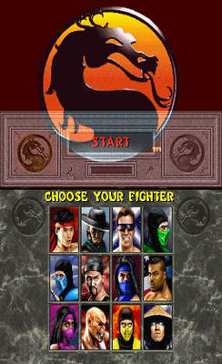 Mortal Kombat II - Main Menu