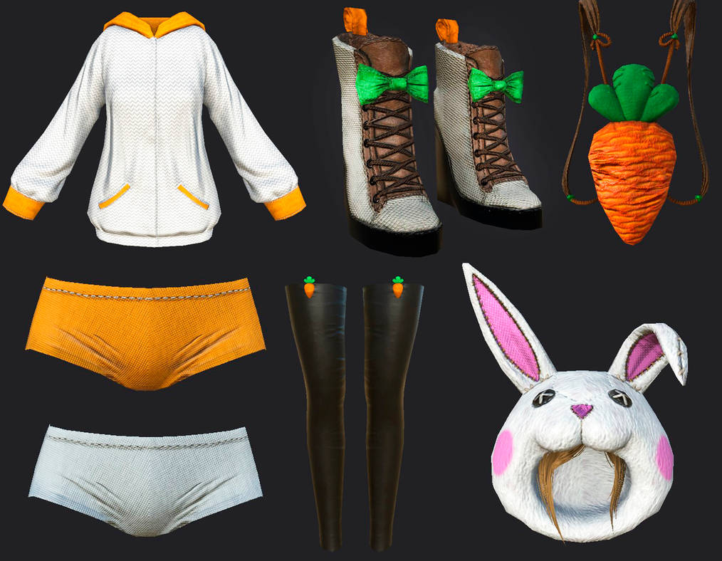 Fallout 4 Moon Rabbit Outfit by RaccoonRoll on DeviantArt