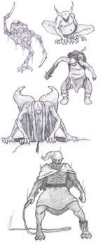 7th Saga: Monster sketches 3