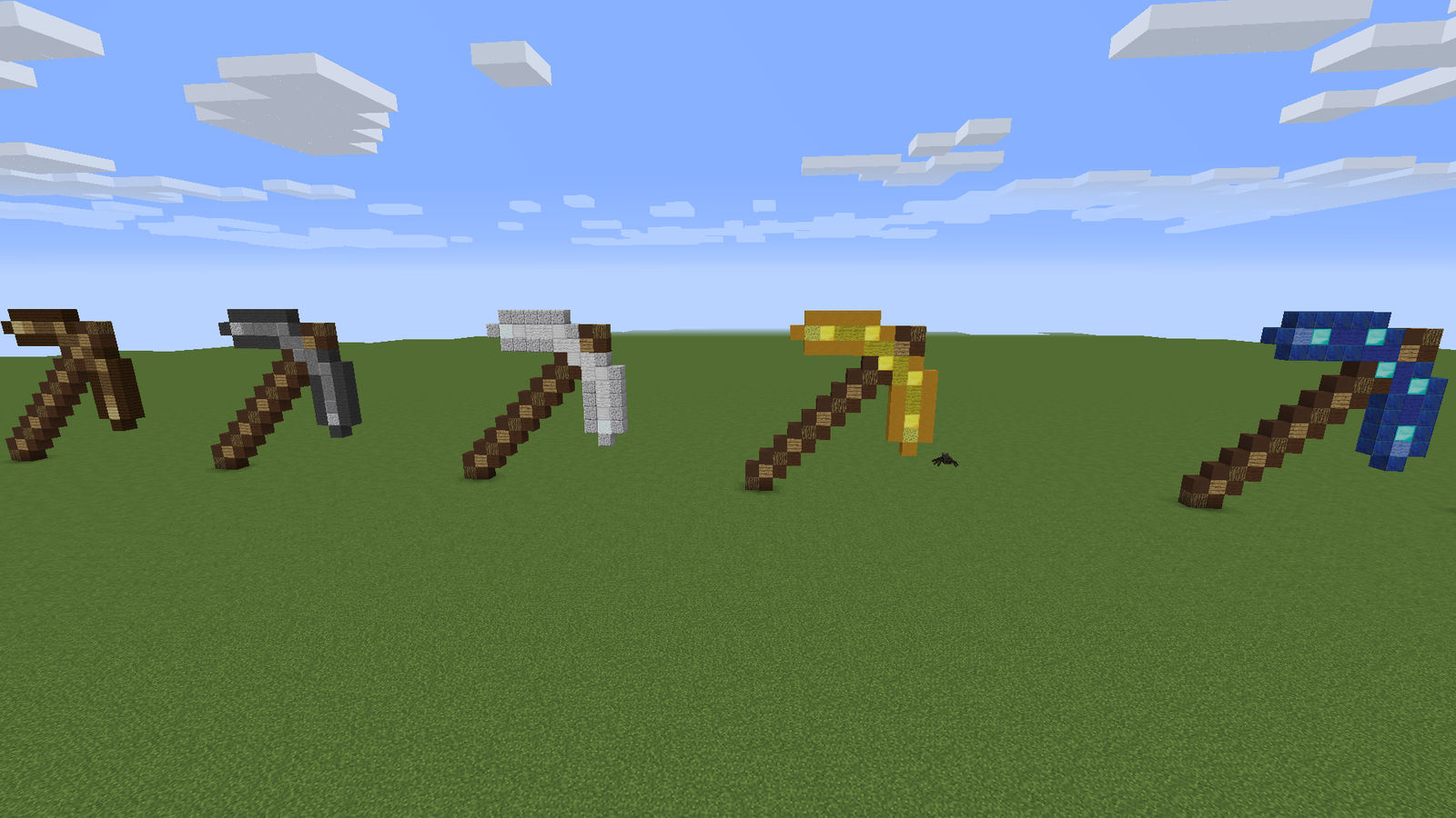 Minecraft Pickaxe Set by DiamondLooter on DeviantArt Minecraft Pickaxe Set by DiamondLooter on DeviantArt