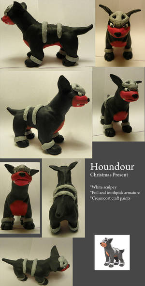 Houndour Sculpture