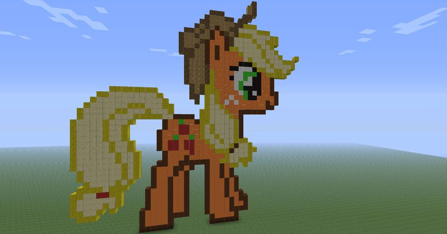 Applejack in Minecraft by Racingcat on DeviantArt