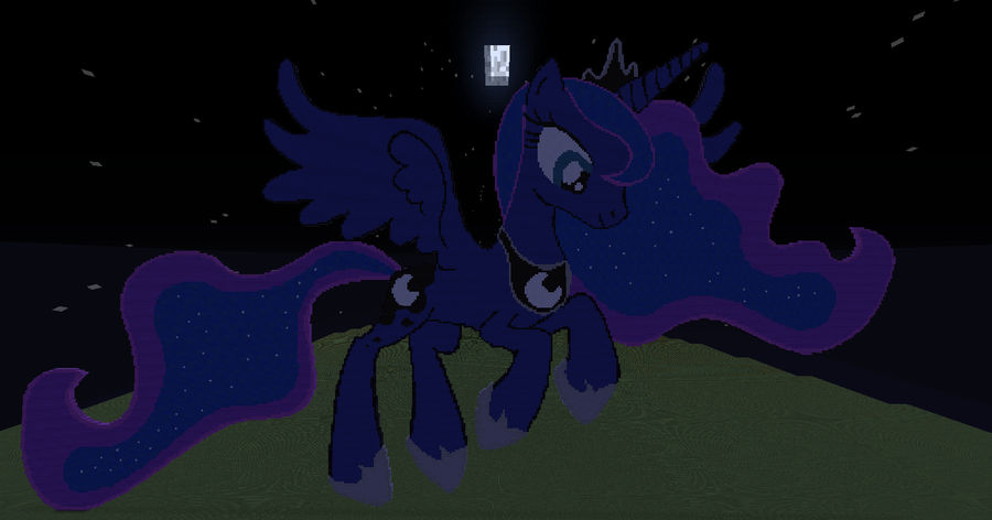 Princess Luna in Minecraft