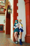 Super Sailor Neptune and Uranus by AngelSamui