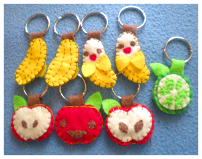 Fruity Felt Keychains