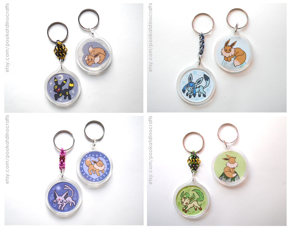 Eeveelution Keychains