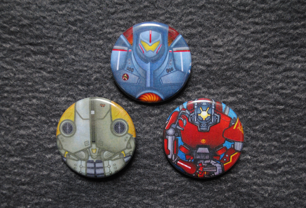 Pacific Rim Jaeger Buttons