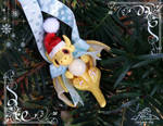 Christmas Dragon Tree Decoration with a Hat
