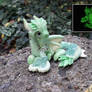 Photoluminous Green Glass Dragon