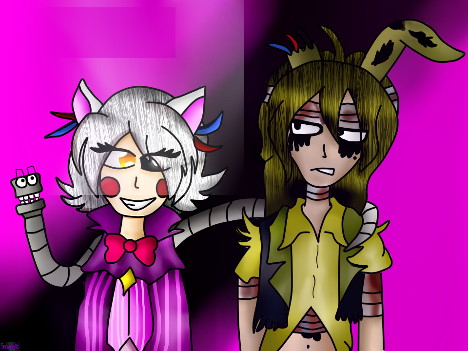 springtrap and mangle (fnaf-anime) by valen115 on DeviantArt