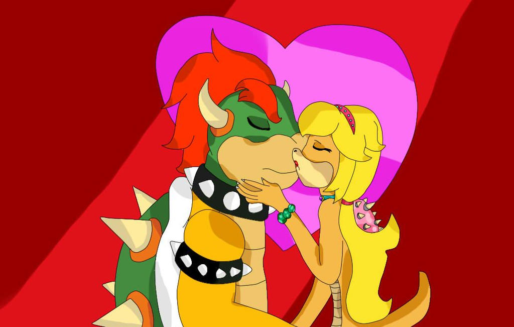 First kiss of Bowser and Clawdia