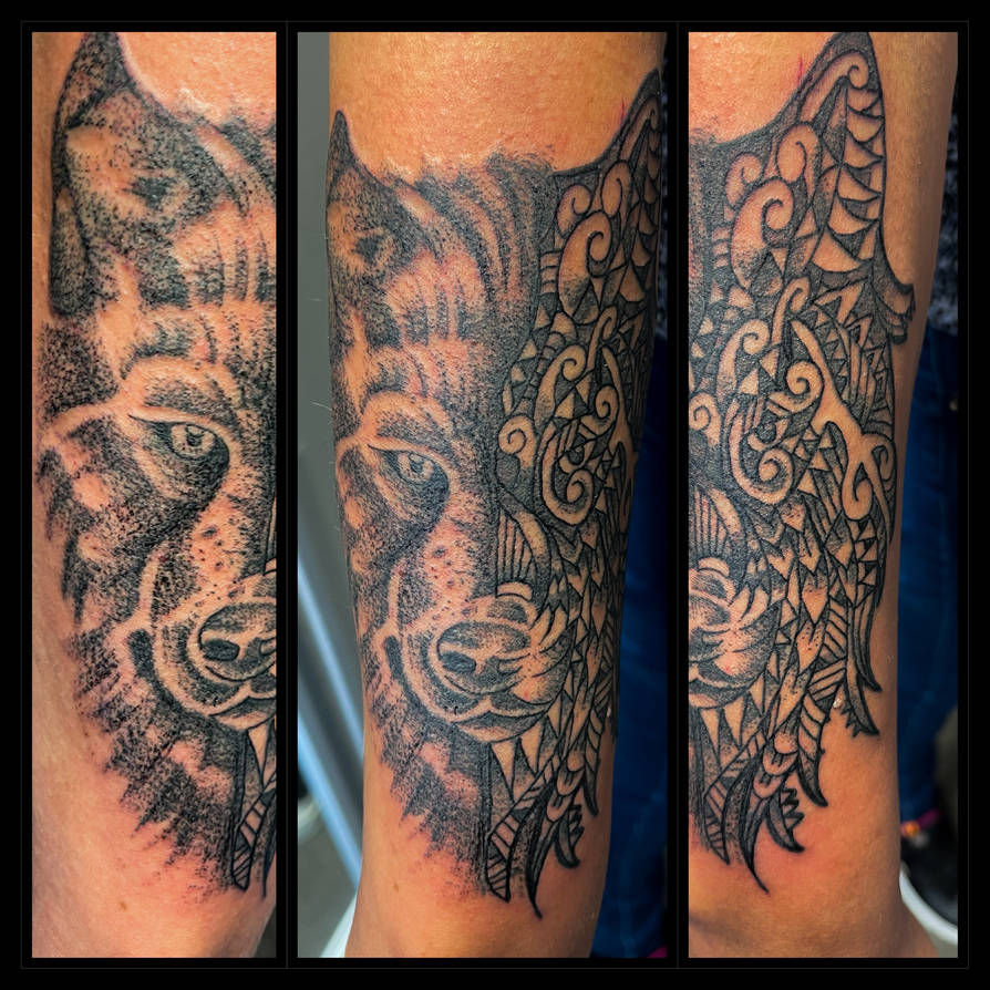 Polynesian wolf no2 tattoo by craigyneedles on DeviantArt